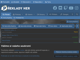 'prekladyher.eu' screenshot