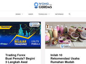 'wongcerdas.com' screenshot
