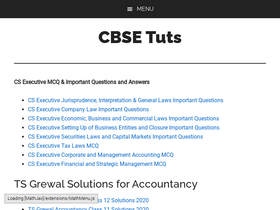 'cbsetuts.com' screenshot