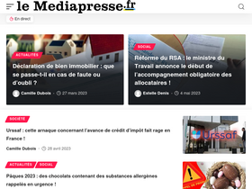 'lemediapresse.fr' screenshot