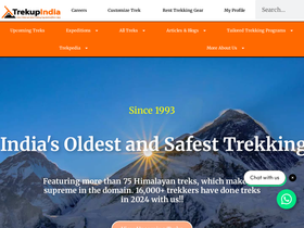 'trekupindia.com' screenshot
