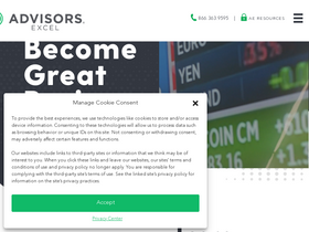 'advisorsexcel.com' screenshot