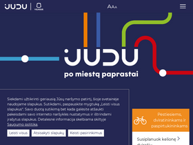 'vilniustransport.lt' screenshot
