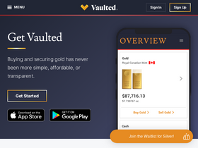 'vaulted.com' screenshot