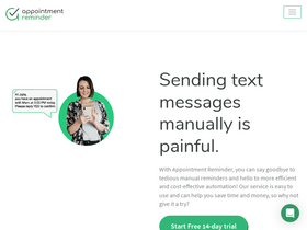 'appointmentreminder.com' screenshot