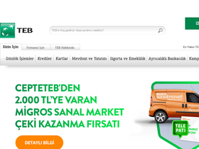 'mobilink.teb.com.tr' screenshot