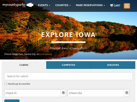 'mycountyparks.com' screenshot
