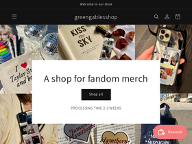 greengablesshop.com homepage screenshot