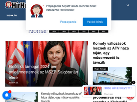 'hirhugo.hu' screenshot