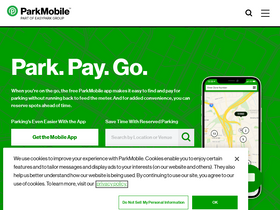 'parkmobile.io' screenshot
