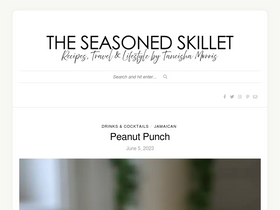 'seasonedskilletblog.com' screenshot