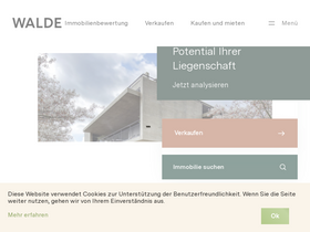 'walde.ch' screenshot