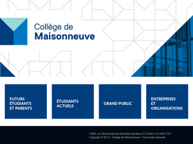 'cmaisonneuve.qc.ca' screenshot
