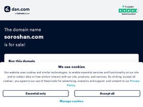 'soroshan.com' screenshot