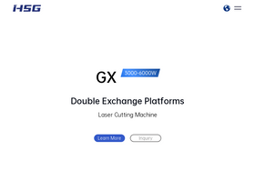 'hsglaser.com' screenshot