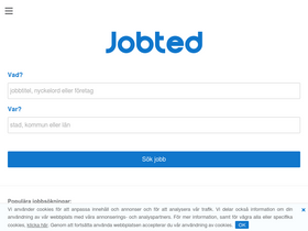 'jobted.se' screenshot