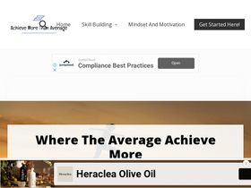 'achievemorethanaverage.com' screenshot