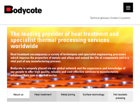 'bodycote.com' screenshot