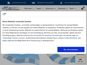 'am-qualitaetsmatratzen.de' screenshot