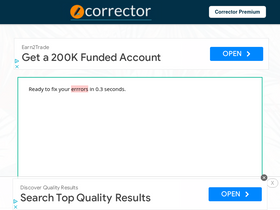 'corrector.co' screenshot