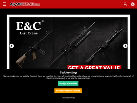 'airsoftzone.com' screenshot