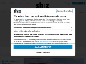 'shz.de' screenshot