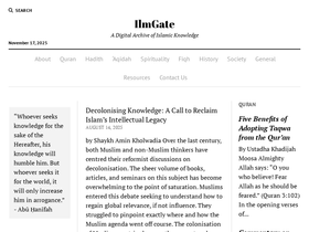 'ilmgate.org' screenshot