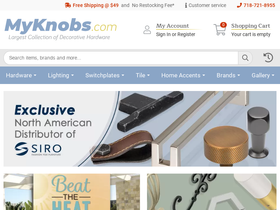 'myknobs.com' screenshot