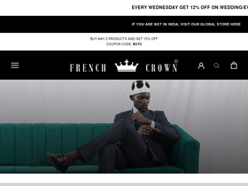 'frenchcrown.in' screenshot