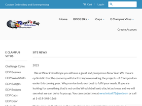 wrecknball.com homepage screenshot