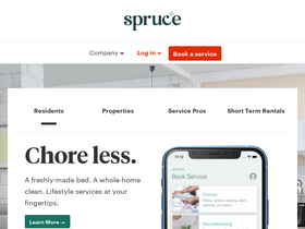 'getspruce.com' screenshot