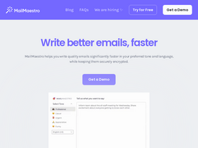 MailMaestro - Boost email drafting speed and security with AI-driven personalization.