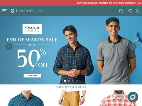 'linenclub.com' screenshot
