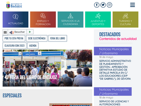 'aytobadajoz.es' screenshot