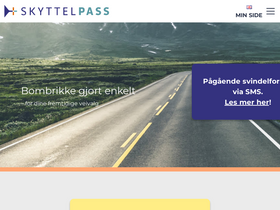 'skyttelpass.no' screenshot