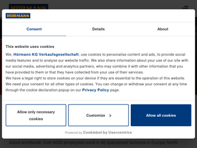'hoermann.com' screenshot