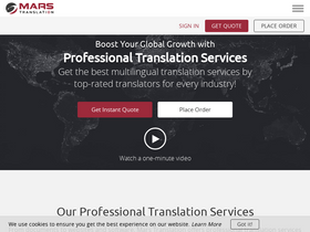 'marstranslation.com' screenshot