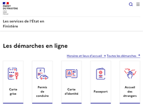 'finistere.gouv.fr' screenshot