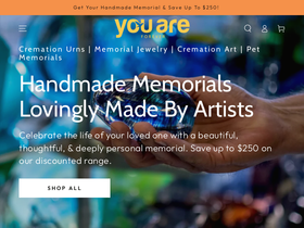 You Are Forever Memorials homepage screenshot
