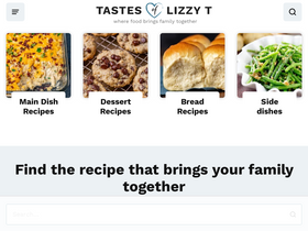 'tastesoflizzyt.com' screenshot