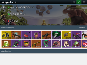 'backpack.tf' screenshot