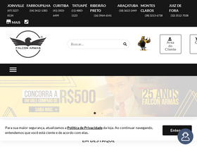 'falconarmas.com.br' screenshot