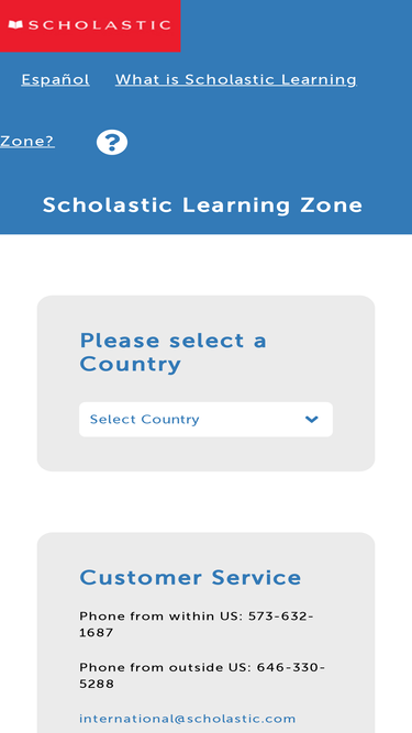 SCHOLASTIC LEARNING ZONE