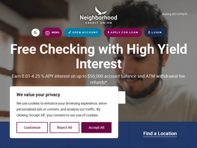 'myncu.com' screenshot