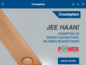 'crompton.co.in' screenshot