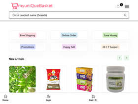 'myuniquebasket.com' screenshot