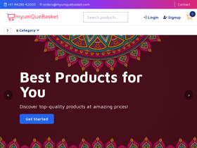'myuniquebasket.com' screenshot