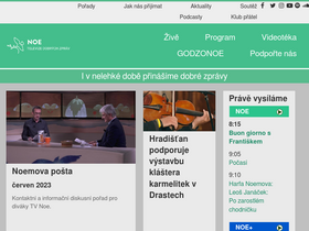 'tvnoe.cz' screenshot