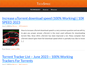 'techspree.net' screenshot