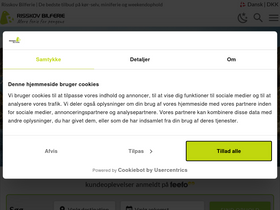 'risskov-bilferie.dk' screenshot